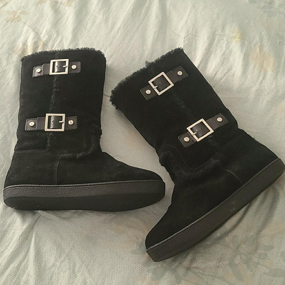 Tory Burch Shearling Fur Boots sz 9